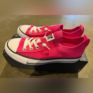 “New” Converse Fuchsia Knit Low-Tops size7